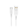 denmen kabel usb - typ-c 2.4a 12w 1m quick charge qc3.0 biały d01t-w