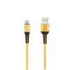 denmen kabel d02 usb - microusb 2.4a 12w 1m quick charge qc3.0 złoty d02