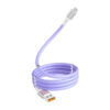 kabel usb typ-c denmen fioletowy d11t magnetyczny