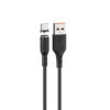 denmen kabel usb typ-c 2.4a czarny d18 magnetyczny