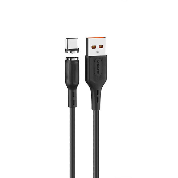 denmen kabel usb typ-c 2.4a czarny d18 magnetyczny