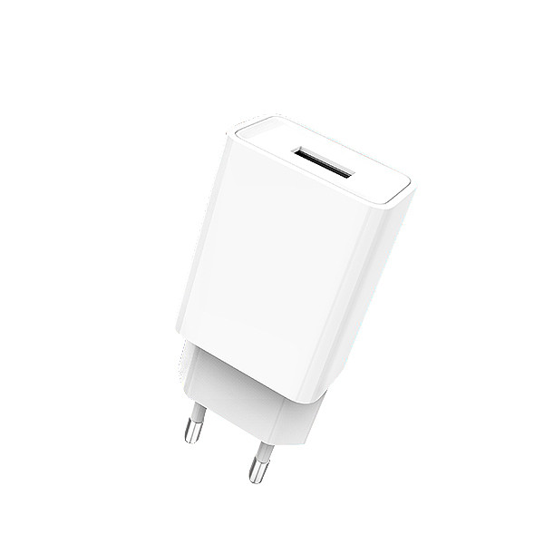 ładowarka sieciowa 2.4a denmen biała 2400ma dc01 12w single