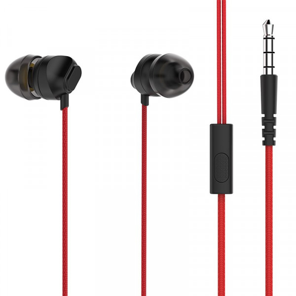somostel słuchawki przewodowe douszne cs04 jack 3,5mm czerwony sms-cs04