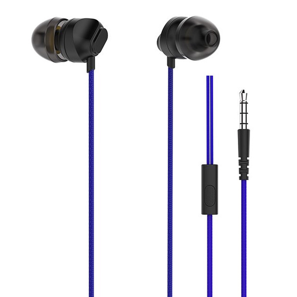 somostel słuchawki przewodowe douszne cs04 jack 3,5mm niebieski sms-cs04