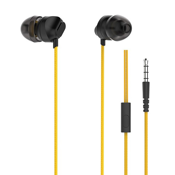 somostel słuchawki przewodowe douszne cs04 jack 3,5mm żółty sms-cs04