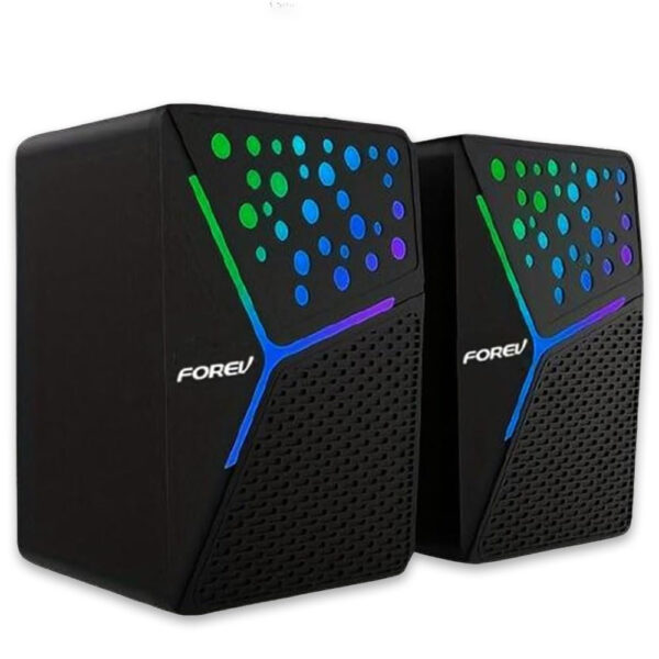 forev głośniki stero czarne pc podświetlane fv-206