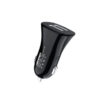 ładowarka samochodowa 3a czarna denmen 3100ma dual fast charging dz06 2xusb 15w