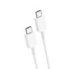 kabel usb typ-c do typ-c pd usb-c 3,6a denmen biały 1m d20c 100w