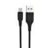 kabel usb micro denmen czarny usb 2.1a 2m d23