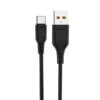 denmen kabel d23 usb - typ-c 2.1a 12w 2m qc3.0 czarny d23t