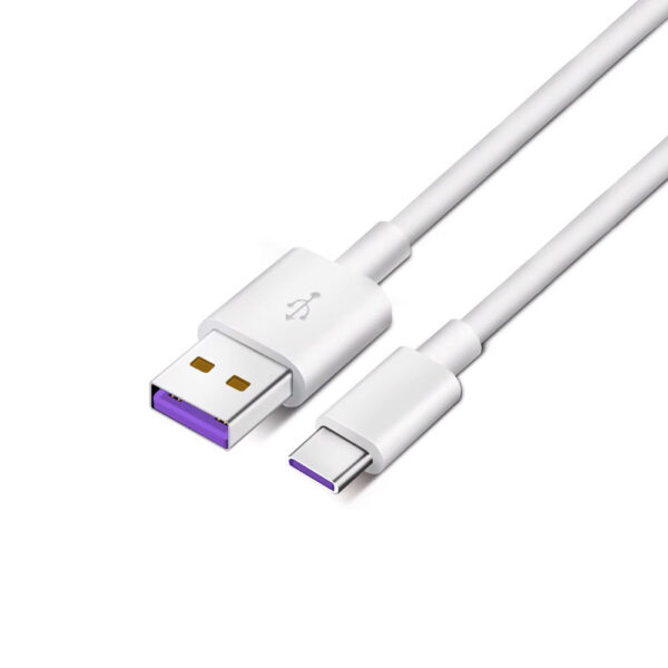 economy kabel usb do typ-c 5a 100w 2m biały usb3.0