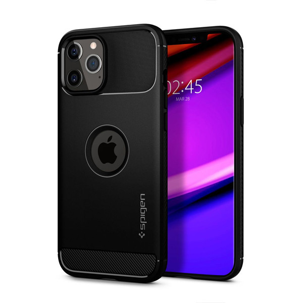spigen rugged armor iphone 13 matte black etui pokrowiec back case czarny