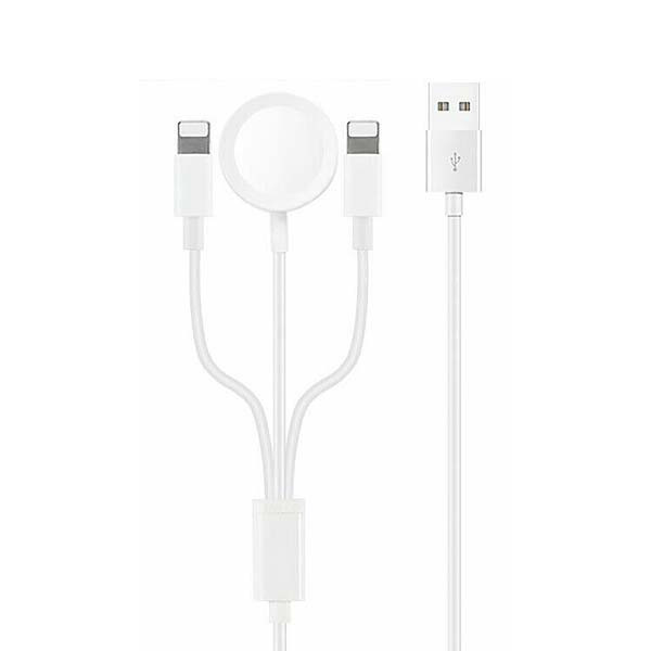 ecobox ładowarka bezprzewodowa do apple watch magsafe usb 3w1 2xlightning