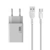 somostel ładowarka sieciowa usb + kabel usb - typ-c 2.1a 10w 1m biały sms-a31