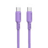 somostel kabel typ-c - typ-c 5a 60w 1.2m power delivery pd fioletowy sms-bp10