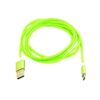 economy kabel usb micro nylon zielony 1,5m 2a