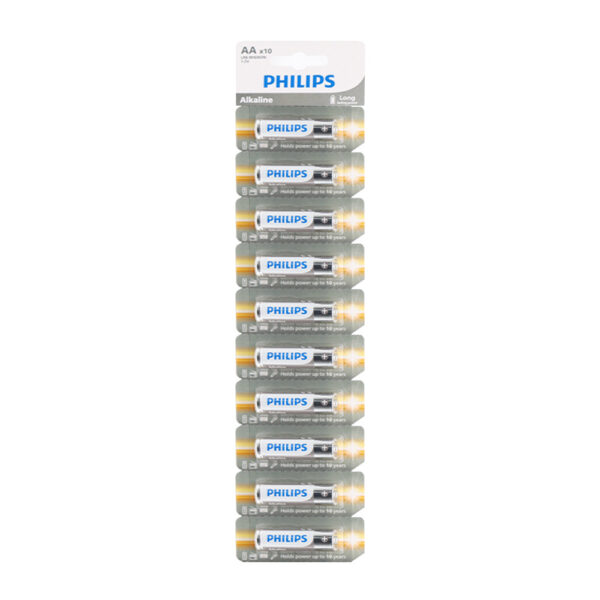 bateria philips aa lr6 zrywka 10szt alkaline phil-lr6al10s/10
