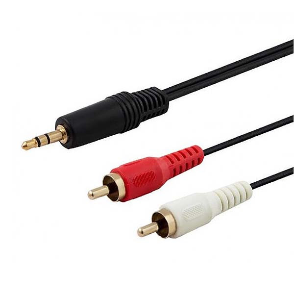 economy kabel stereo 1,5m chinch rca do jack 3,5 cala