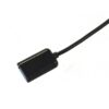 economy adapter host otg usb typ c typ-c przejściówka czarny