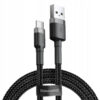 baseus kabel cafule usb - typ-c 3a 1m szary / czarny