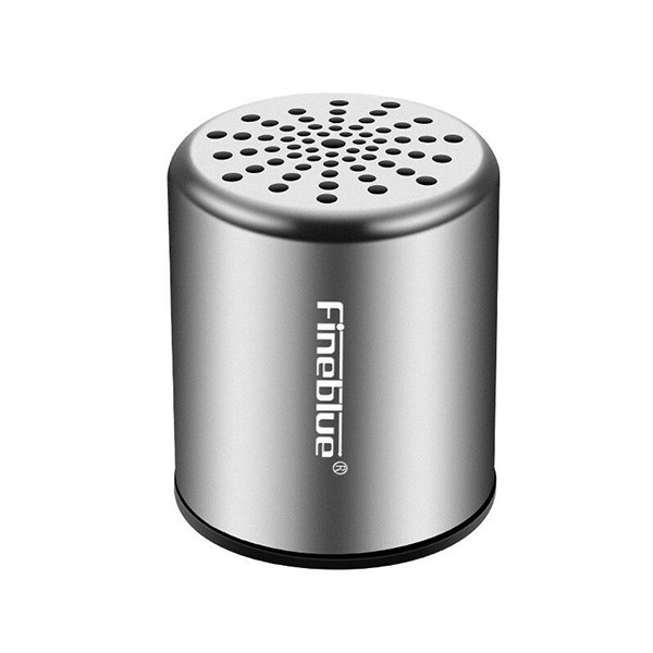 głośnik bluetooth speaker fineblue mk-10 srebrny aluminiowa obudowa