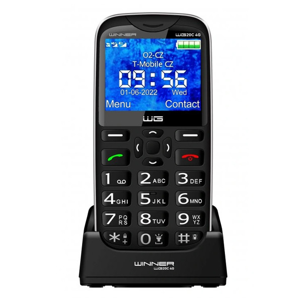 telefon winner group wg20c 4g czarny