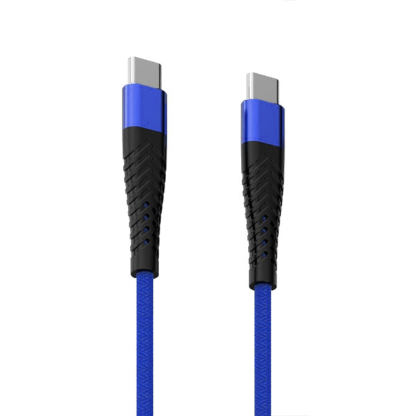 redx kabel usb pd typ-c do typ-c 3a niebieski oplot wzmacniany 2m