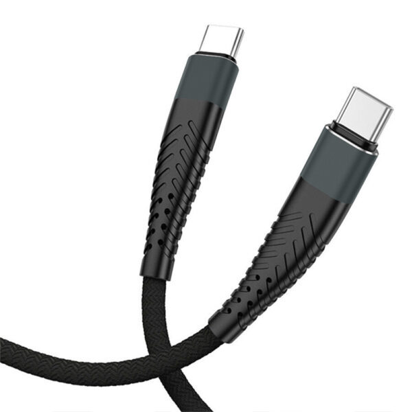 redx kabel usb pd typ-c do typ-c czarny 2m oplot wzmacniany