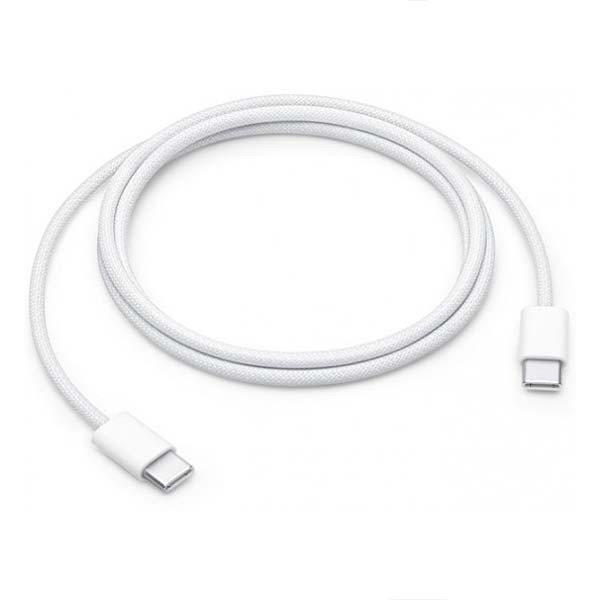 apple kabel typ-c -typ-c 1m 60w do iphone 15 biały oplot box mw493zm/a / mqkj3zm/a