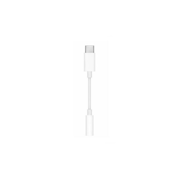 apple adapter typ-c do mini jack przejściówka biały iphone box