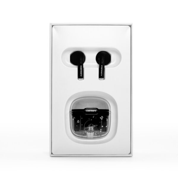 słuchawki bluetooth denmen earbuds czarne dl29 tws