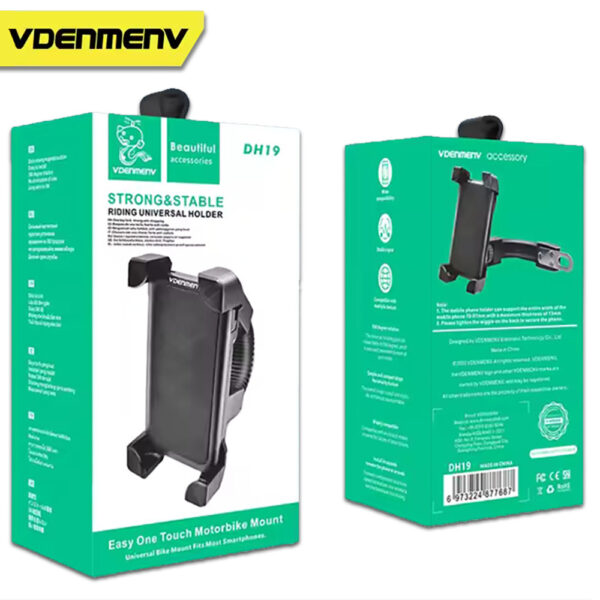 denmen uchwyt motocyklowy, rowerowy dh19 czarny dh19