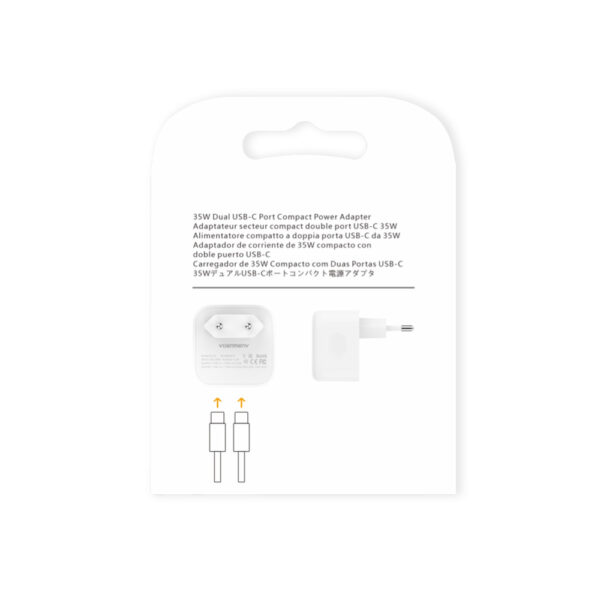 denmen ładowarka sieciowa dual usb-c 35w dc20