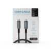 ecobox kabel usb pd typ-c do typ-c 240w czarny 40 gbps