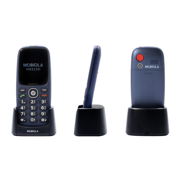 telefon gsm mobiola dla seniora mb3120i 2g niebieski