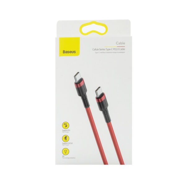 baseus kabel typ-c typ-c power delivery quick charge 3.0 60w 2m catklf-h09