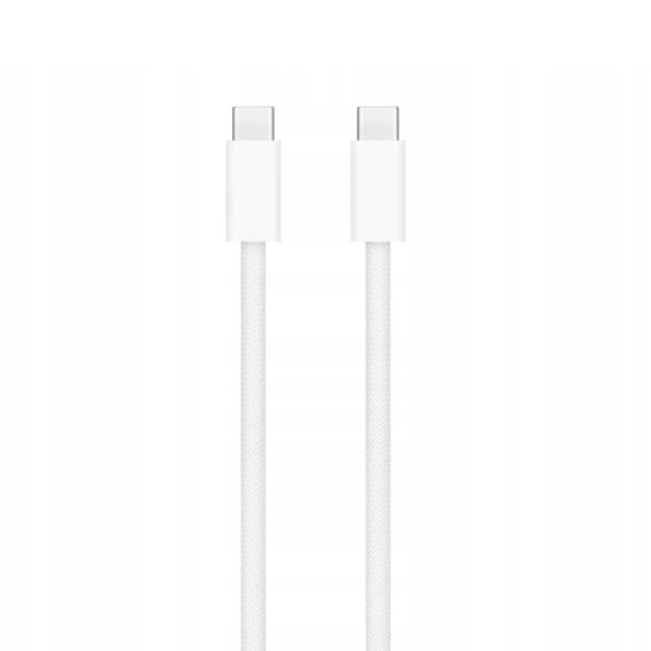 apple kabel typ-c -typ-c 2m 240w do iphone 15 biały oplot box