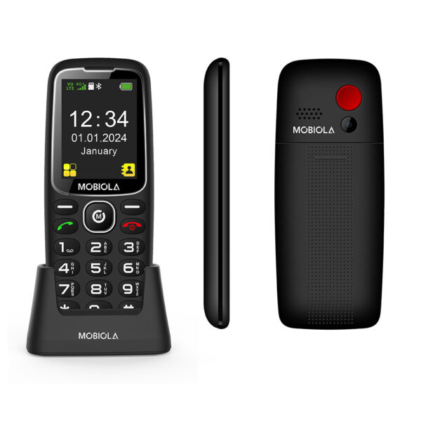 telefon gsm mobiola mb4120 4g telefon dla seniora czarny