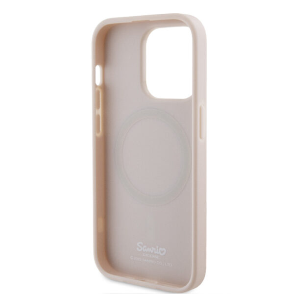 hello kitty pu kitty asleep logo magsafe case do iphone 15 pro różowy