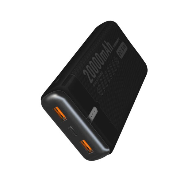 power bank denmen bateria awaryjna czarna 20000mah dp41 usc + typ-c