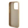 guess pu leather iridescent metal script case do iphone 15 pro złoty