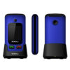 mobiola telefon dla seniora mb610 2g niebieski z klapką