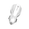 somostel ładowarka samochodowa 2xusb + kabel usb - lightning 3a+2a 3100ma + 2100ma 1m quick charge qc3.0 biały