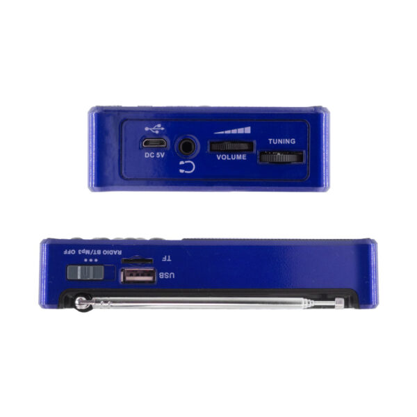 dartel przenośne radio analogowe z funkcją bluetooth rd-180 niebieskie