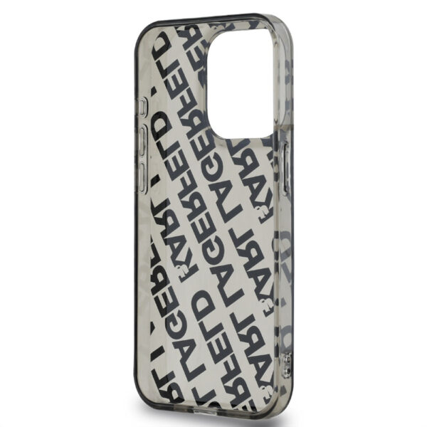 karl lagerfeld iml electroplated karl head case for iphone 15 pro szary