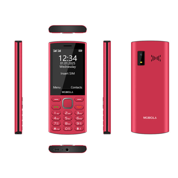 telefon gsm mobiola mb4280 4g czerwony telefon klasyczny dla seniora