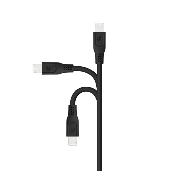 somostel kabel usb - lightning 3.1a 30w 1m quick charge qc3.0 czarny powerline sms-bt09