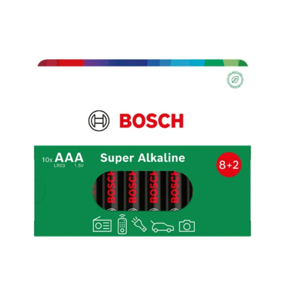 bateria bosch 10szt aaa super alkaline lr03sa10b/00