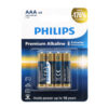bateria philips aaa lr03 blister 4szt baterie premium alkaline phil-lr03m4b/10