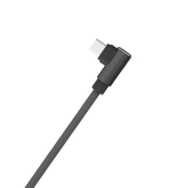 somostel kabel usb micro 2.1a czarny kątowy 2100mah quick charger qc 3.0 1m powerline sms-bw01